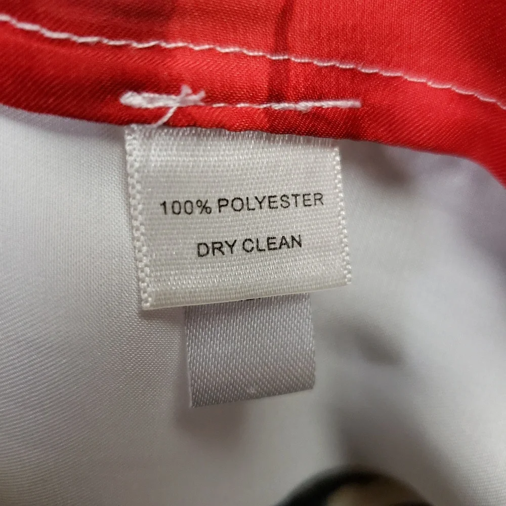 White House Black Market Floral Blouse - Red, Black, White - Picture 6 of 7